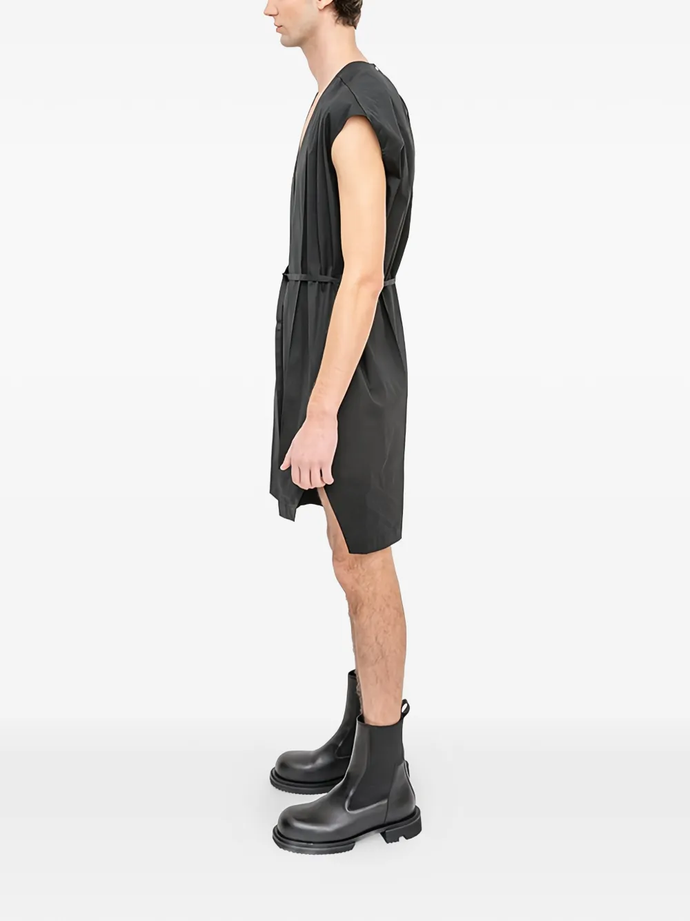 Rick Owens Mouwloze jumpsuit Zwart