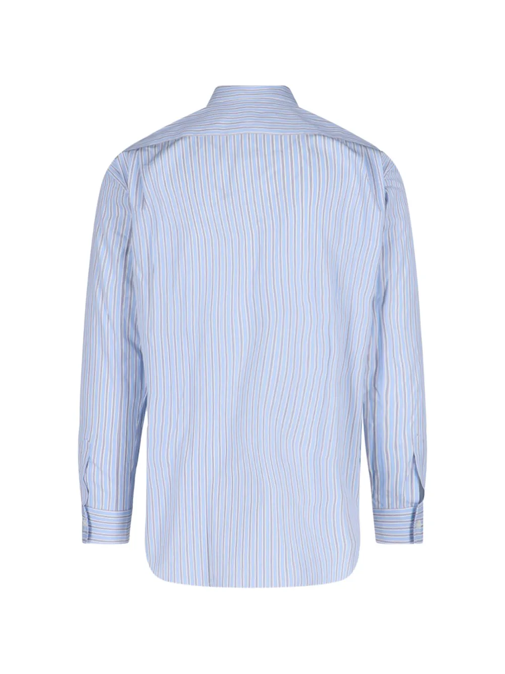 Comme Des Garçons Shirt Gestreept overhemd met zak Blauw