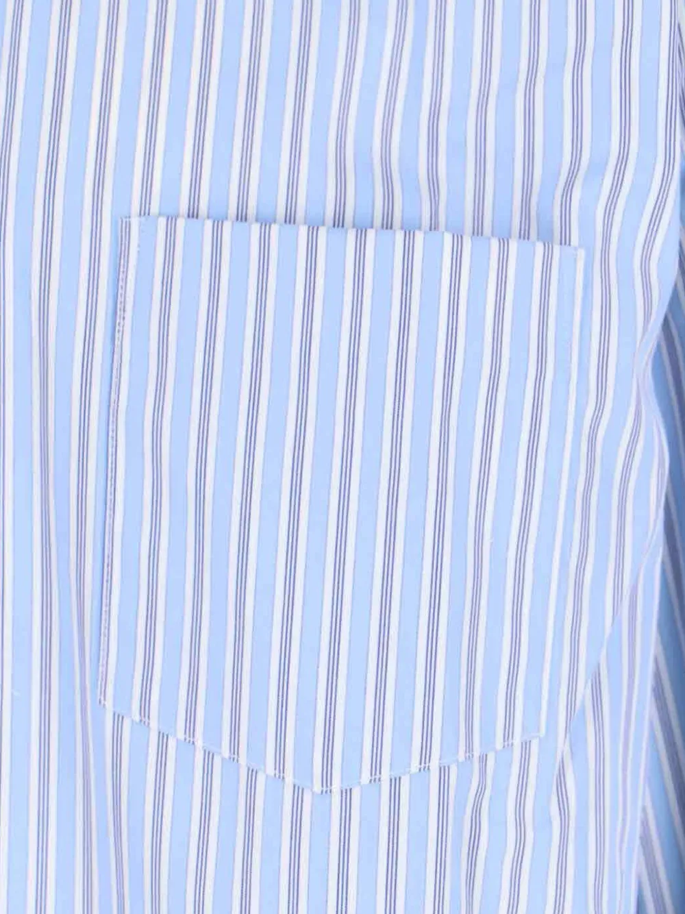 Comme Des Garçons Shirt Gestreept overhemd met zak Blauw