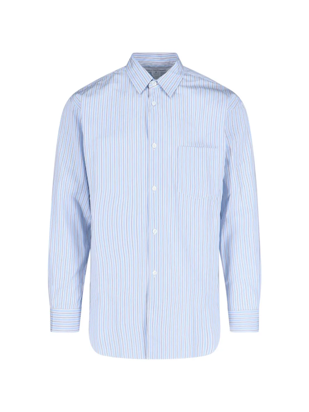Comme Des Garçons Shirt striped pocket shirt - Blu