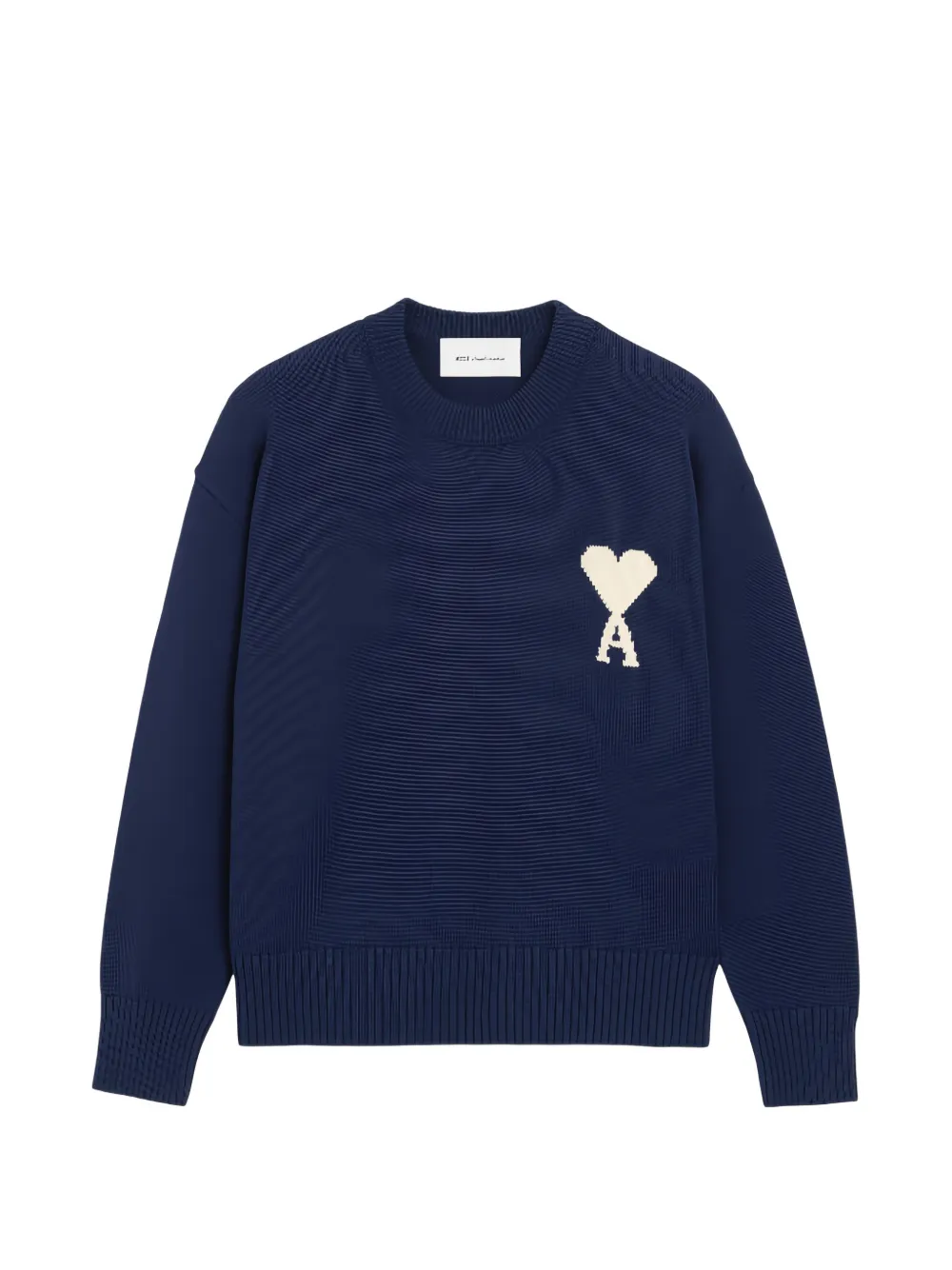 AMI Paris heart-embroidery sweater - Blu