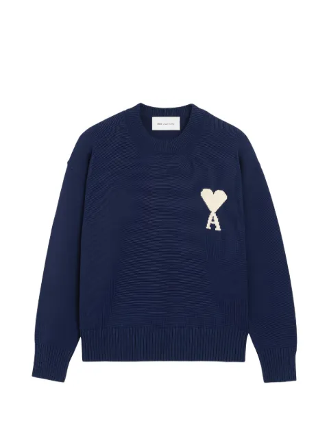 AMI Paris heart-embroidery sweater