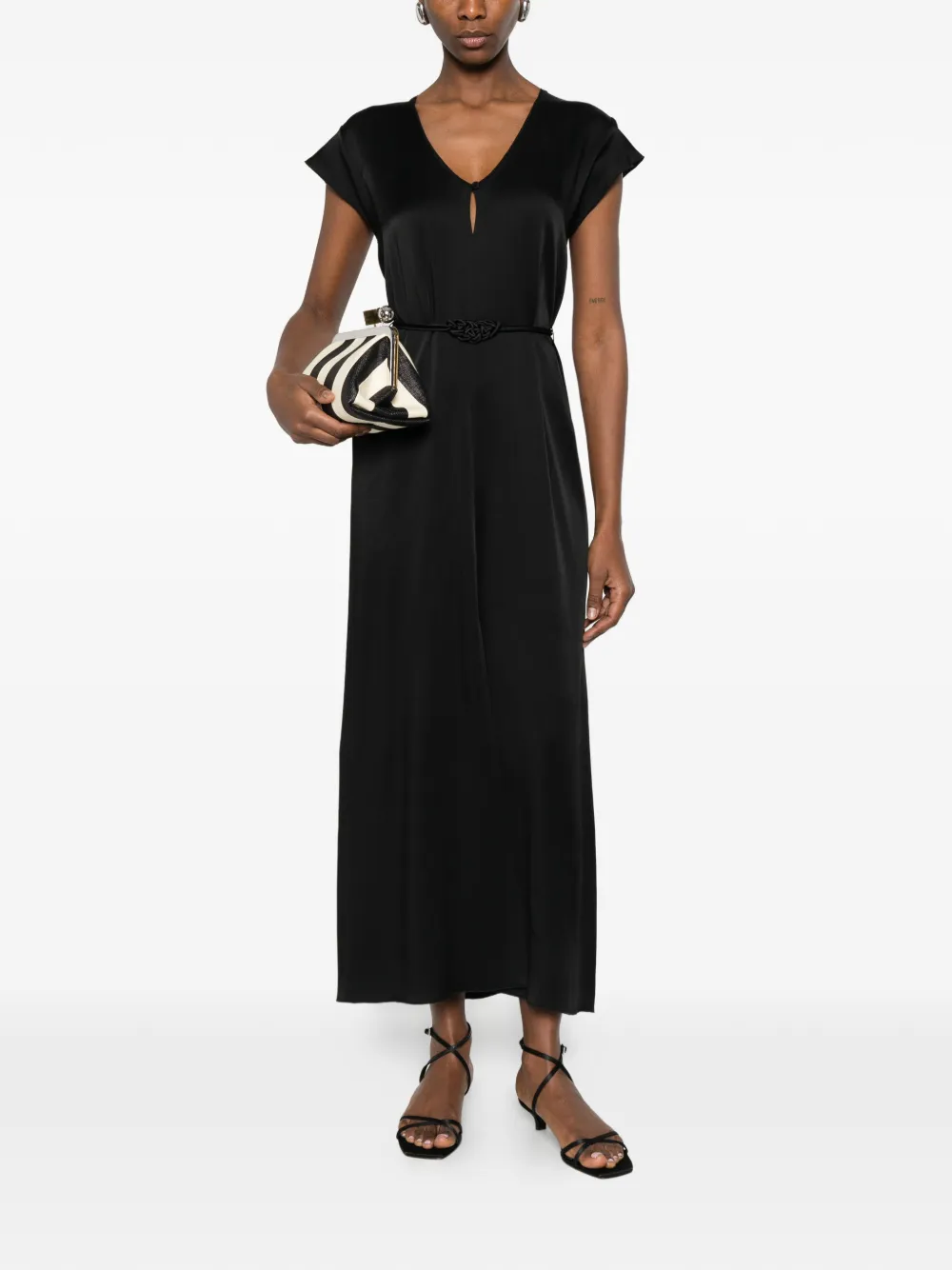  Forte Forte Satin Midi Dress - Black 