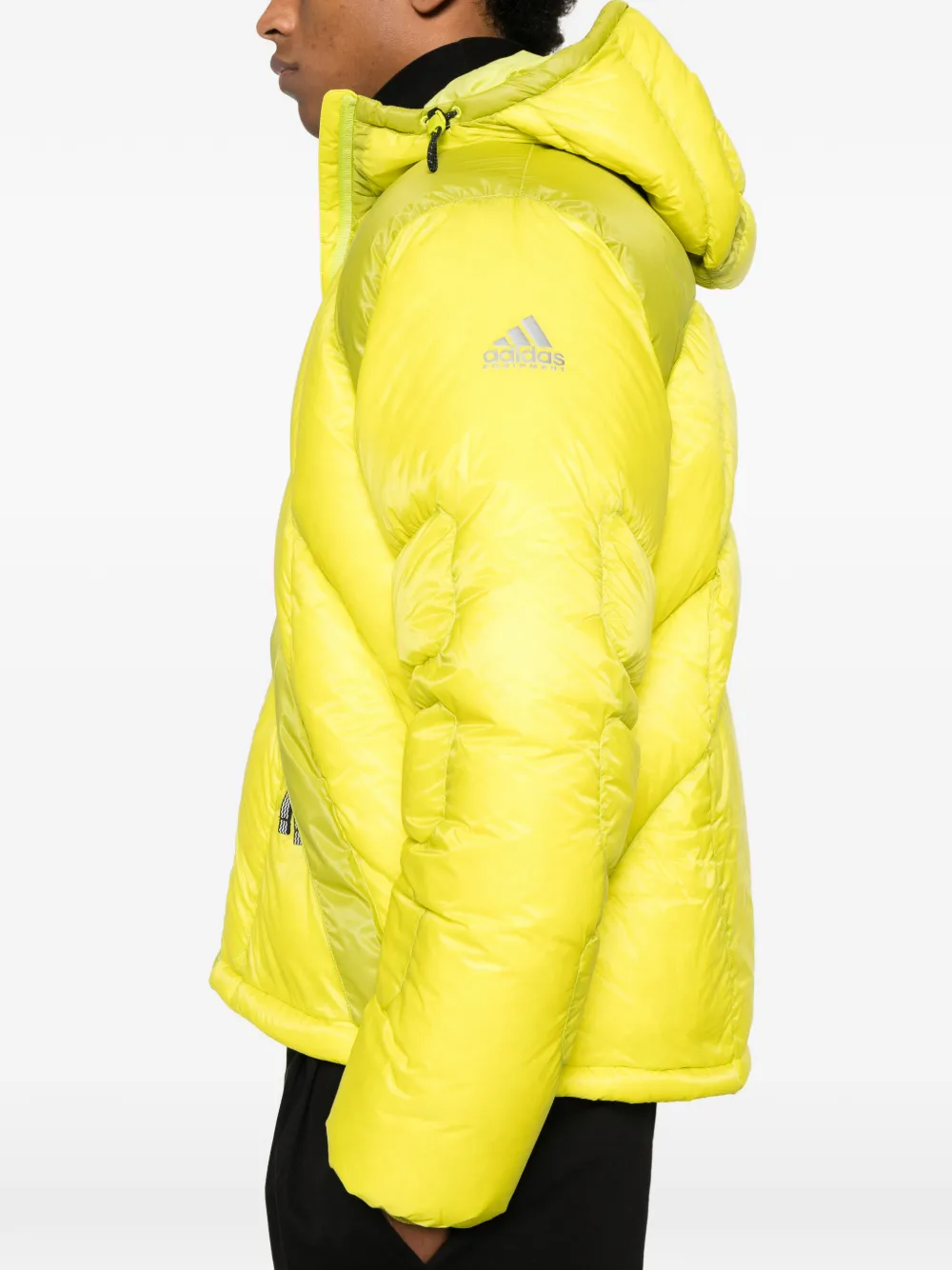 adidas Pertex gewatteerd jack met capuchon Geel