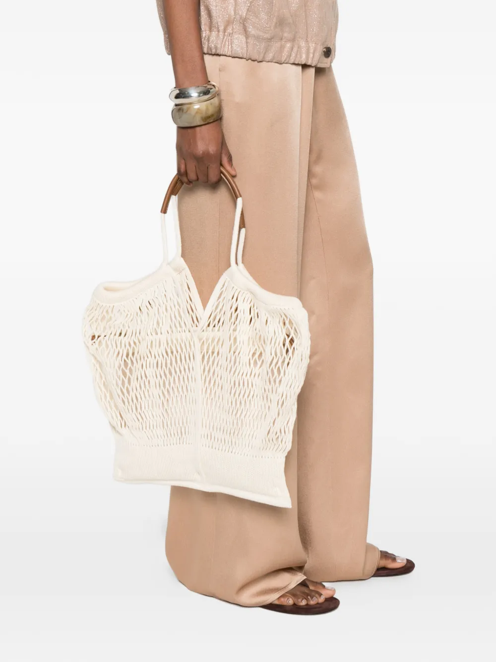  Hereu Calella Filt Tote Bag - Neutrals 