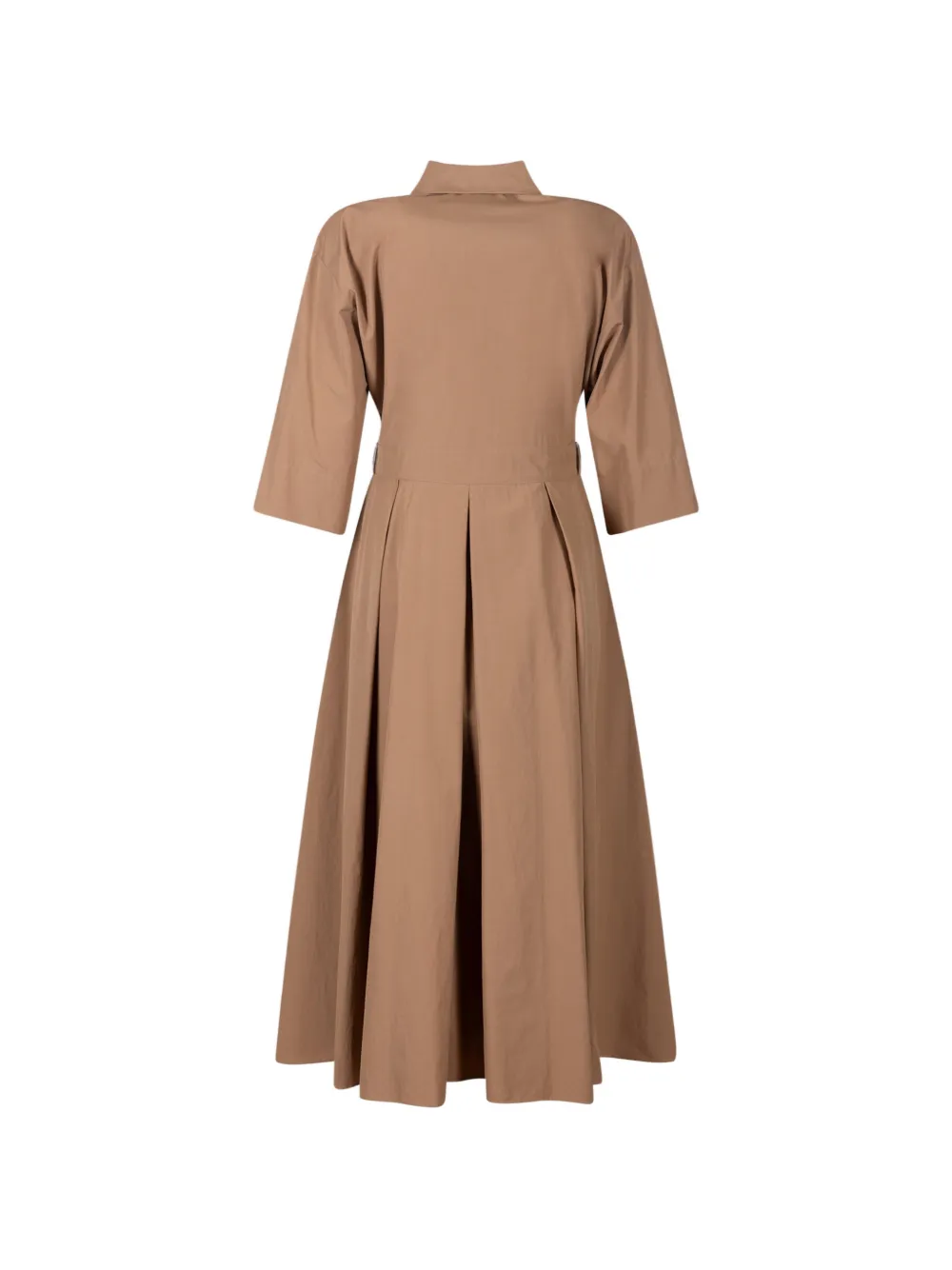  Weekend Max Mara Midi Cotton-poplin Shirt Dress - Neutrals 