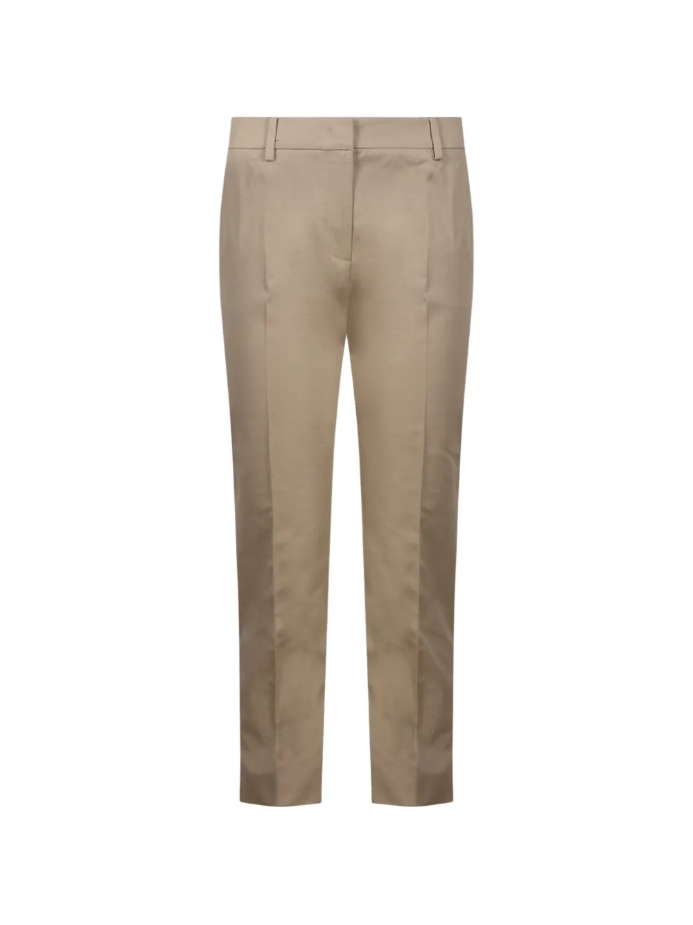 Weekend Max Mara slim-fit cotton-gabardine trousers - Toni neutri