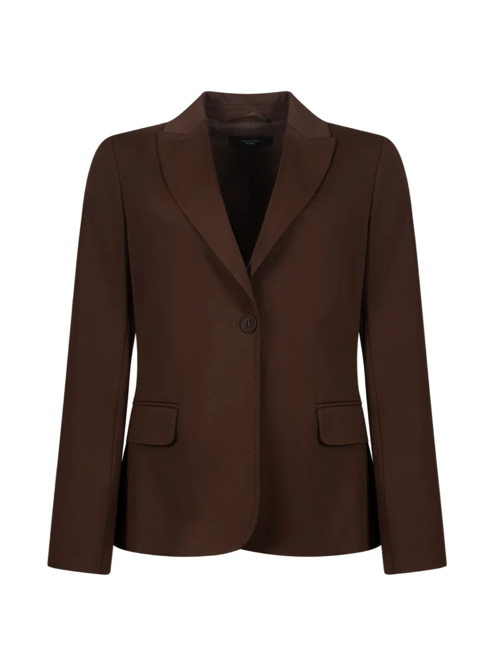Weekend Max Mara collared single-breasted jacket - Marrone
