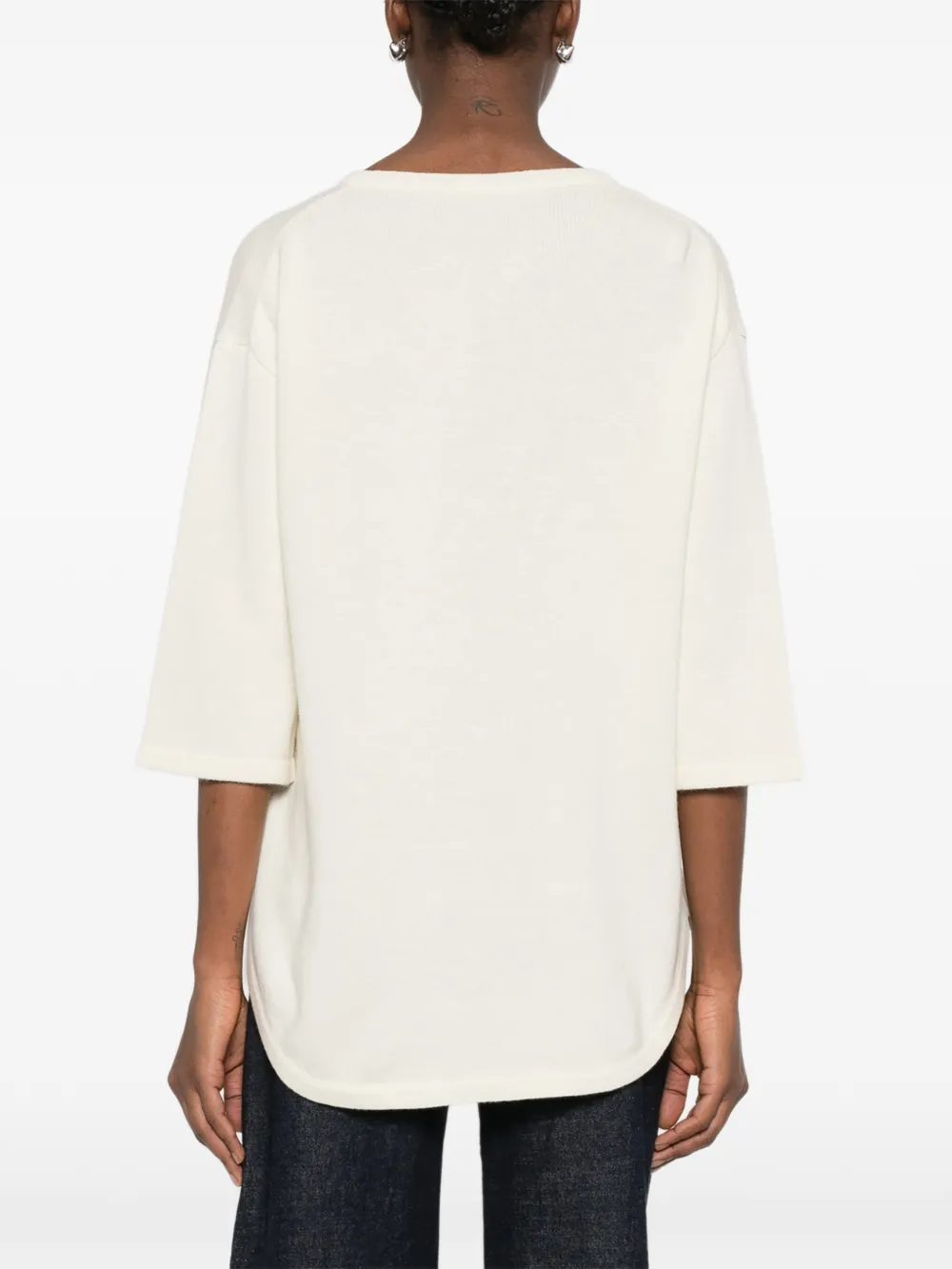 Valentino Garavani Gebreide blouse Beige