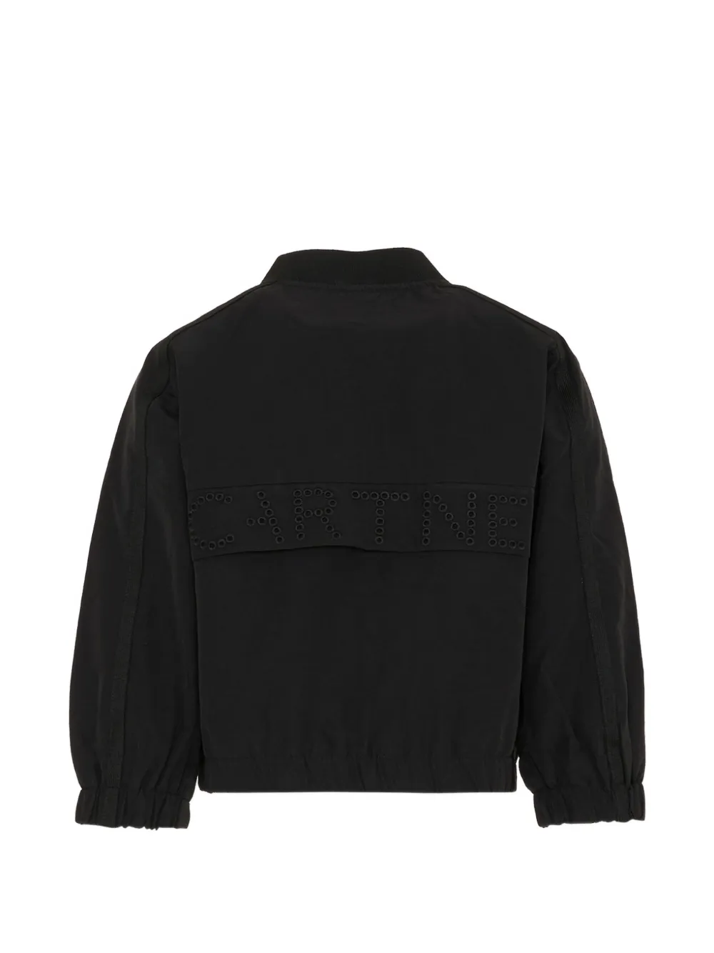 Stella McCartney Kids Geperforeerd bomberjack Zwart