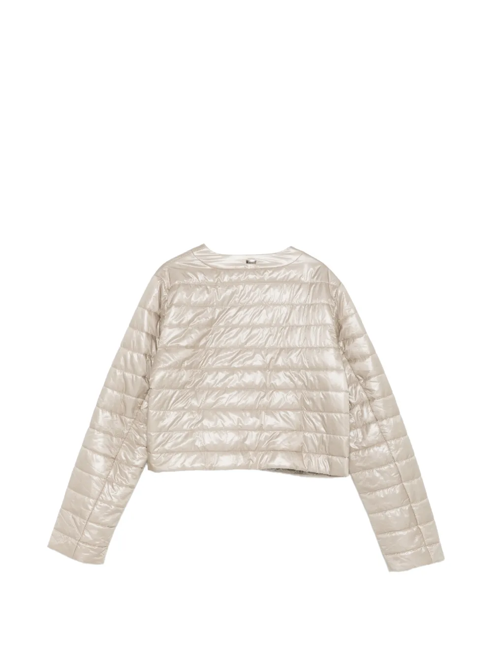  Herno Kids Quilted Zip-up Jacket - Neutrals 