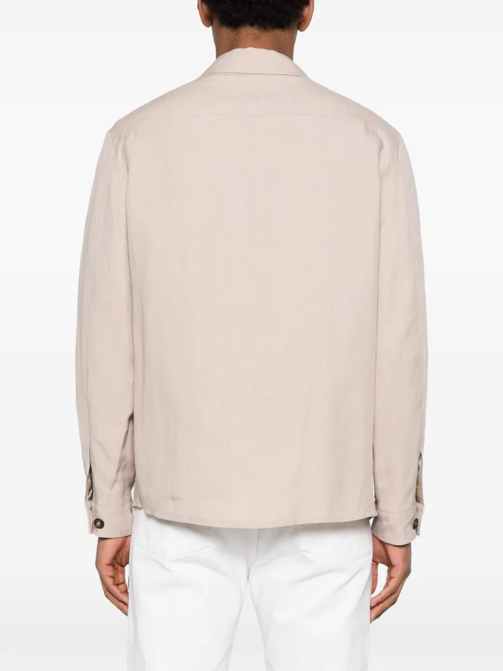Polo-Collar Shirt Jacket