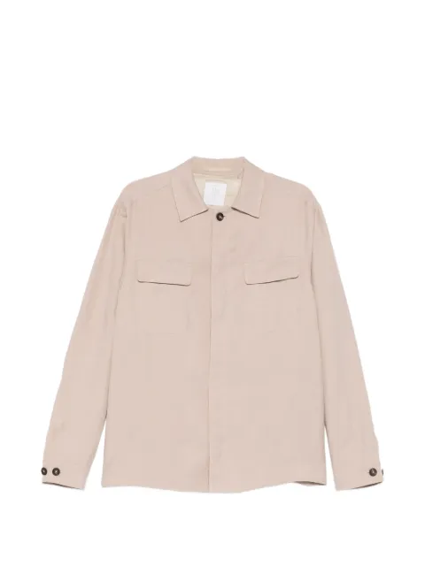 Eleventy polo-collar shirt jacket