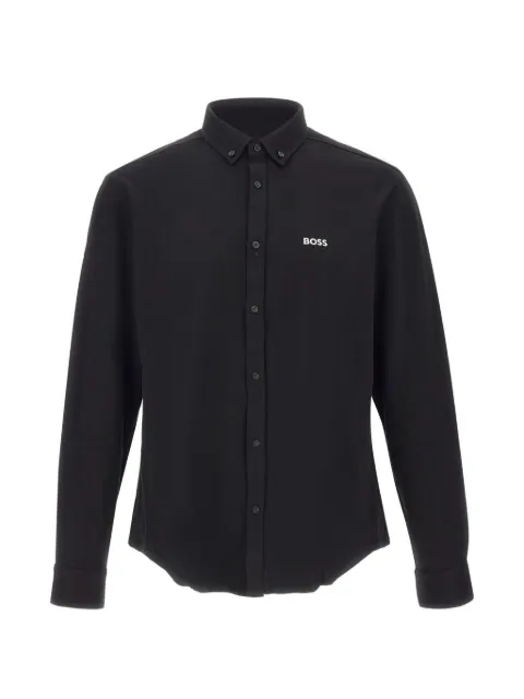 BOSS logo button-down shirt