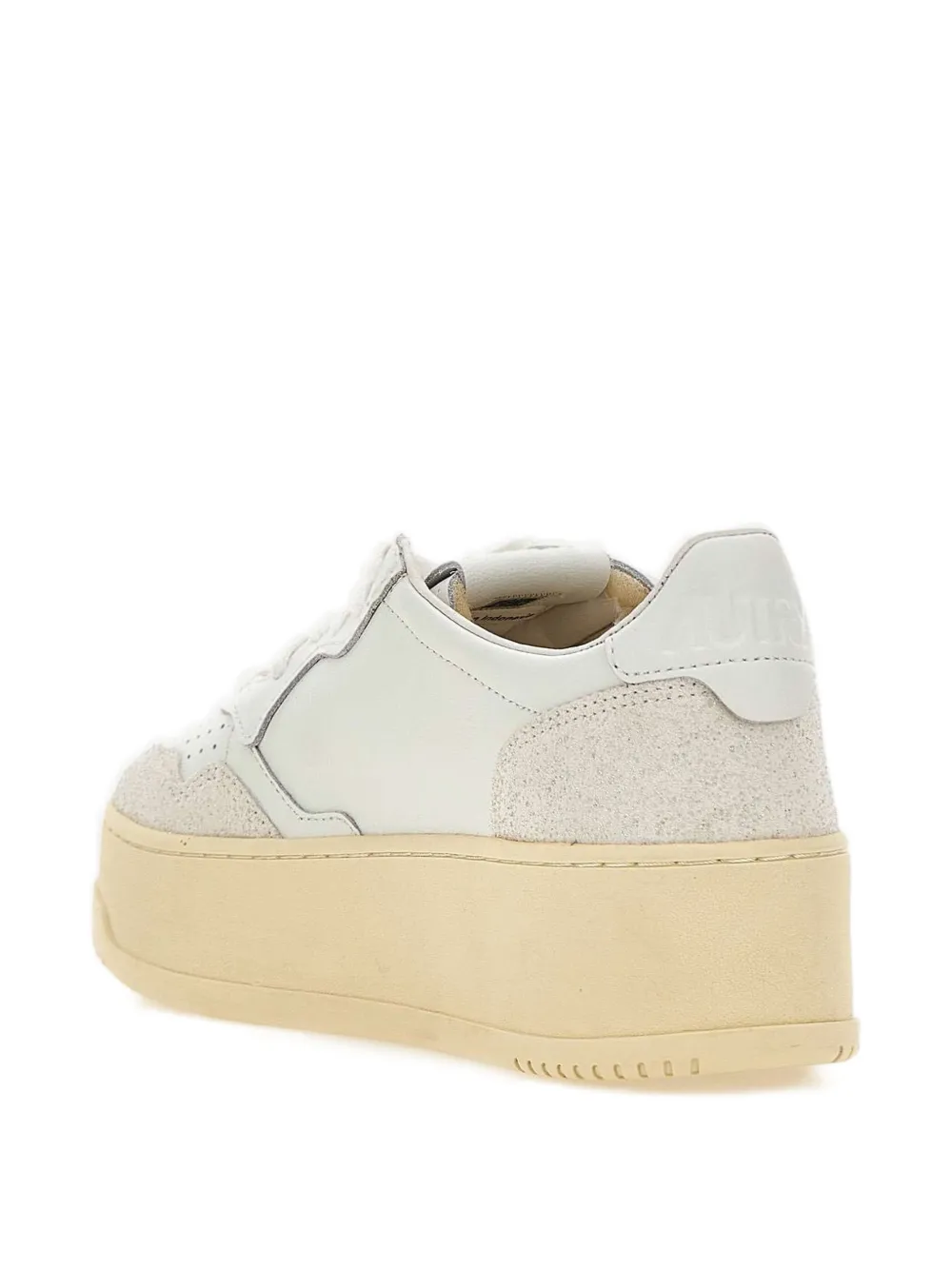 Autry Low-top leren sneakers met plateauzool Wit