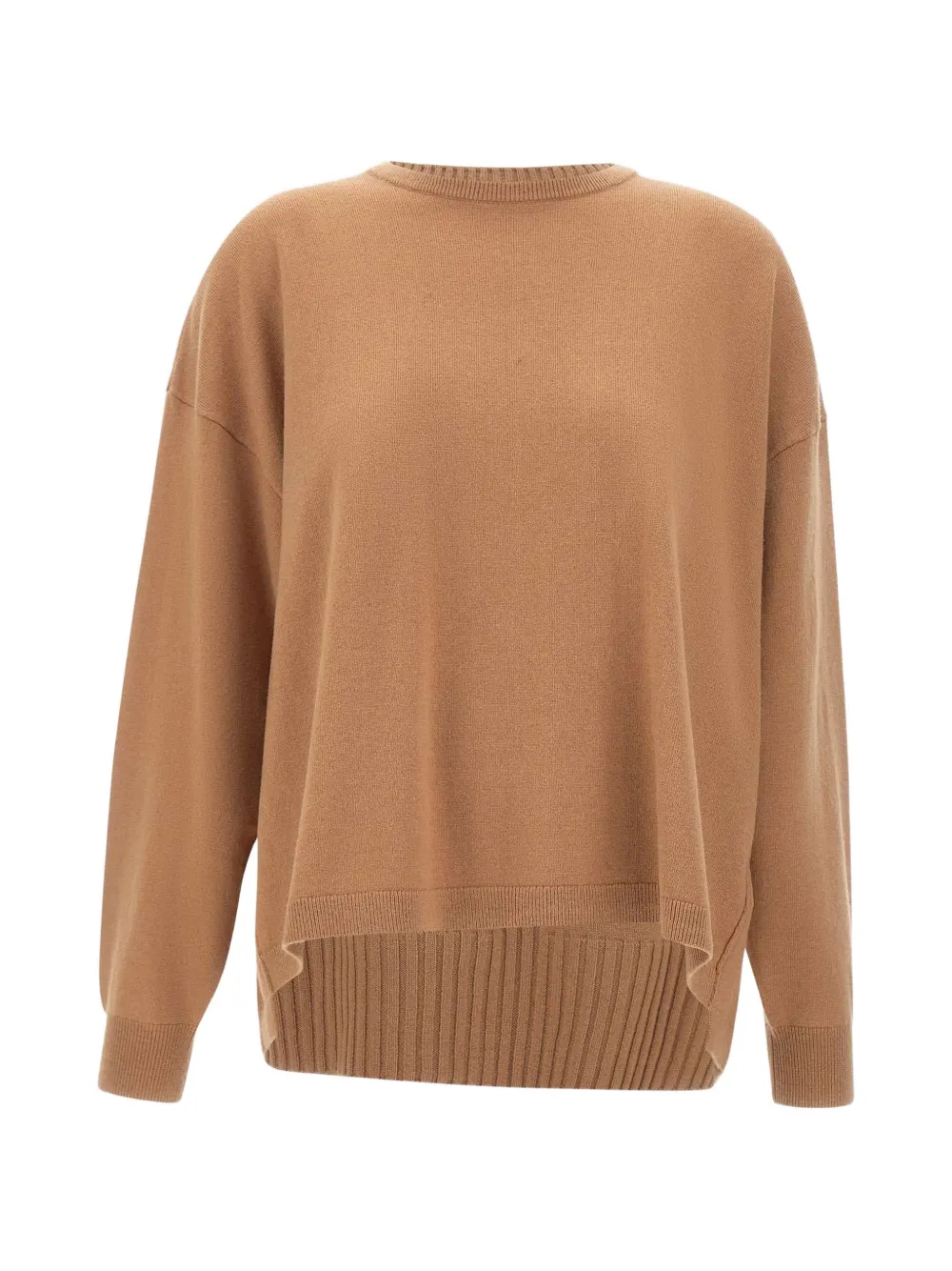 kaos asymmetrical sweater - Marrone