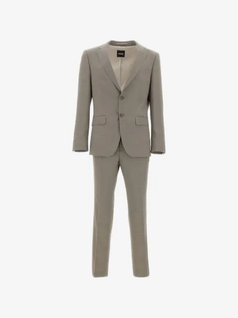 BOSS micro-pattern suit