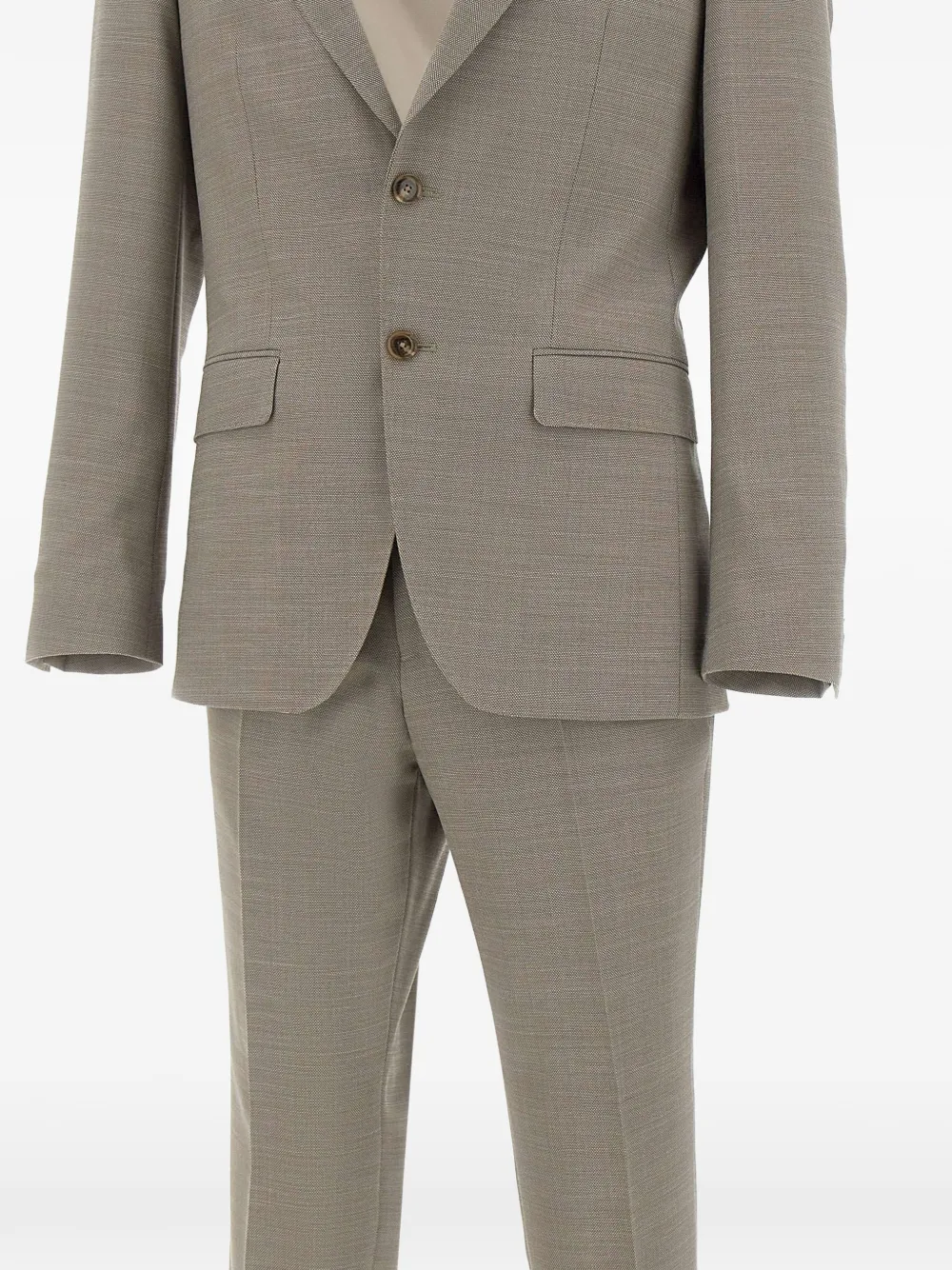  Boss Micro-pattern Suit - Neutrals 