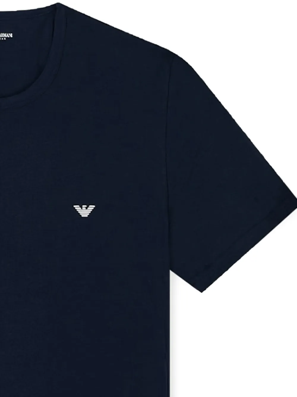 Emporio Armani Twee T-shirts met ronde hals en logo Blauw