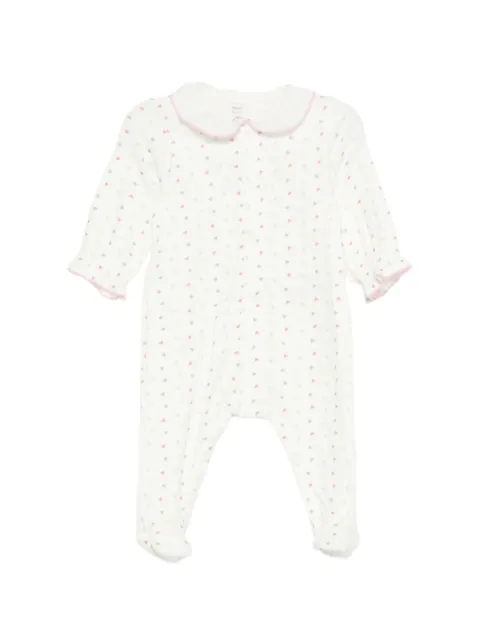 Petit Bateau heart print ruffled pajama