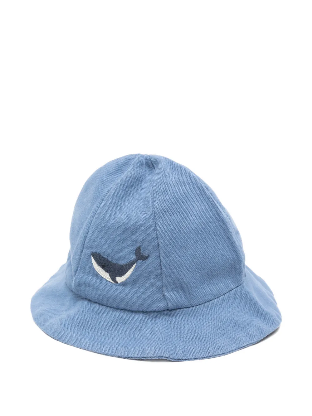 Donsje Steijn embroidered-whale hat - Blu