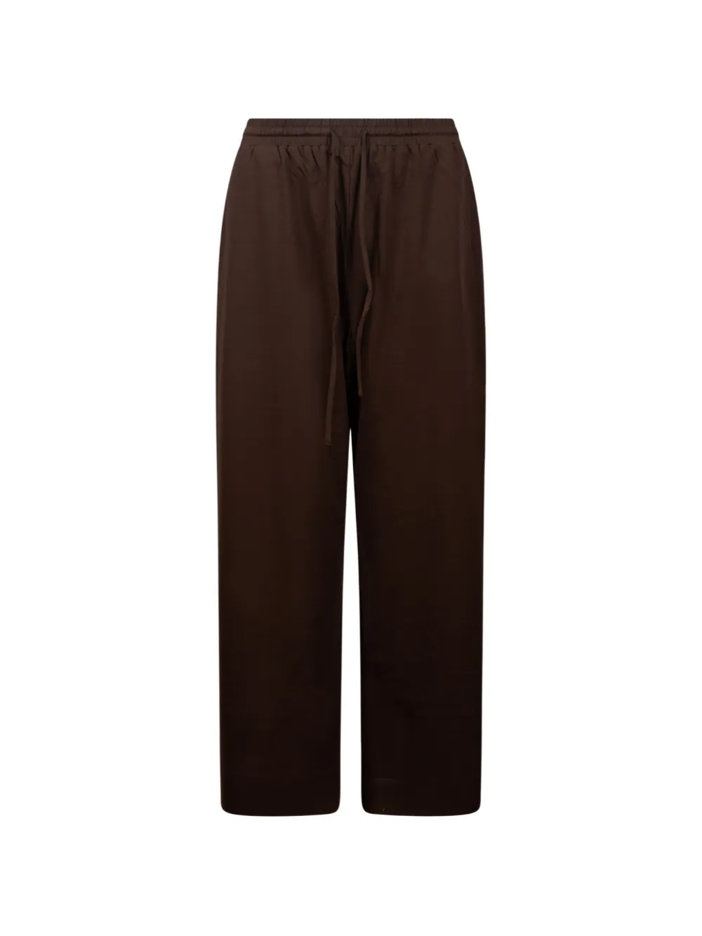 Weekend Max Mara drawstring straight trousers - Marrone