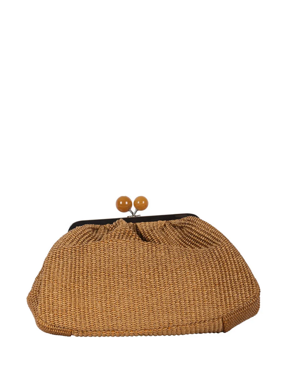 Weekend Max Mara Pasticcino weave clutch bag - Marrone