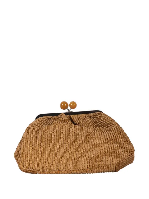 Weekend Max Mara Pasticcino weave clutch bag