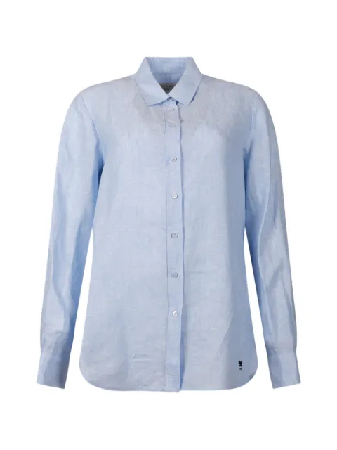 Weekend Max Mara logo-embroidered linen shirt