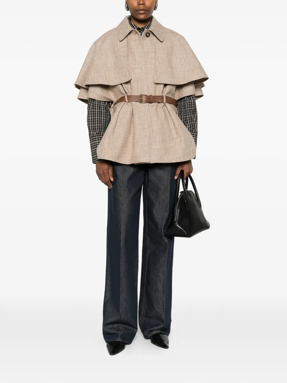 Cotton Pleated Jeans