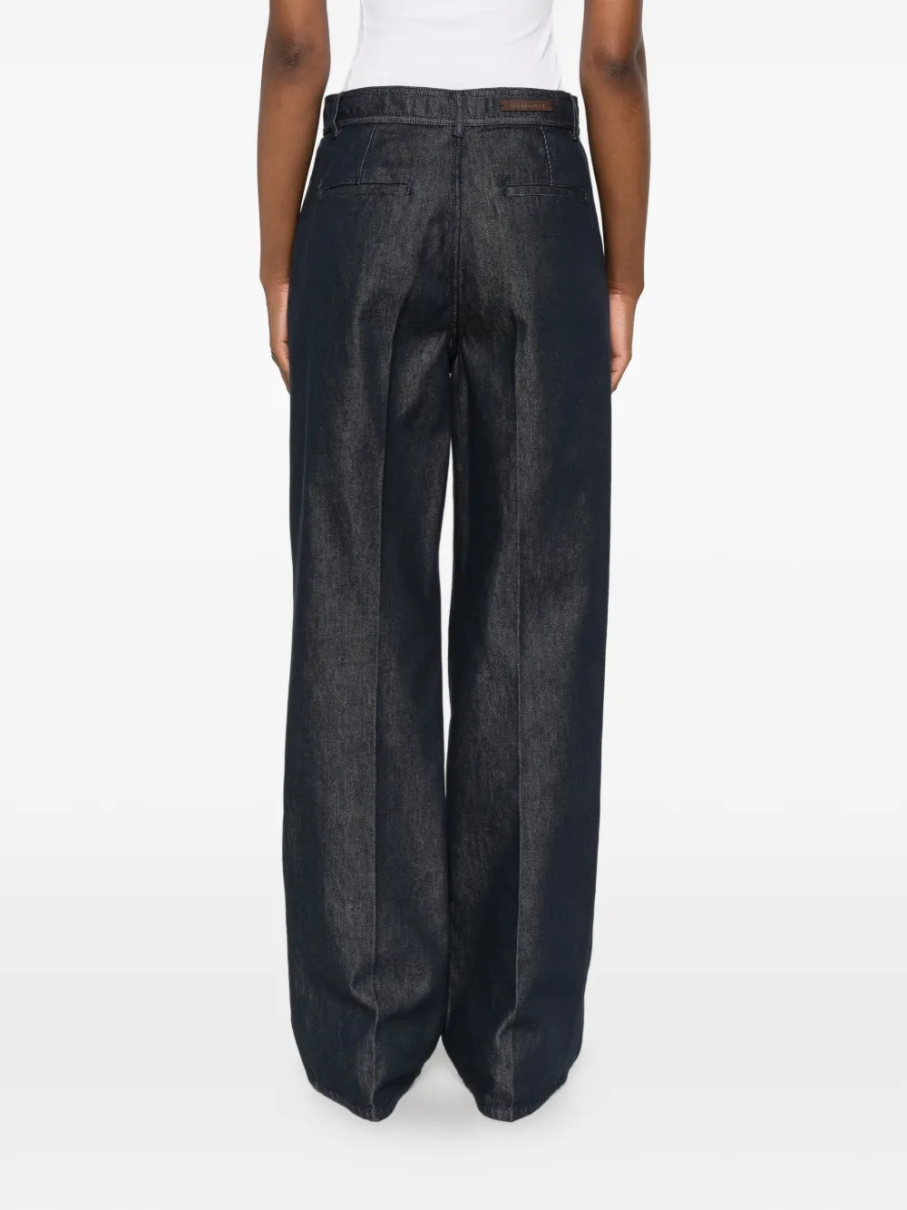 Cotton Pleated Jeans