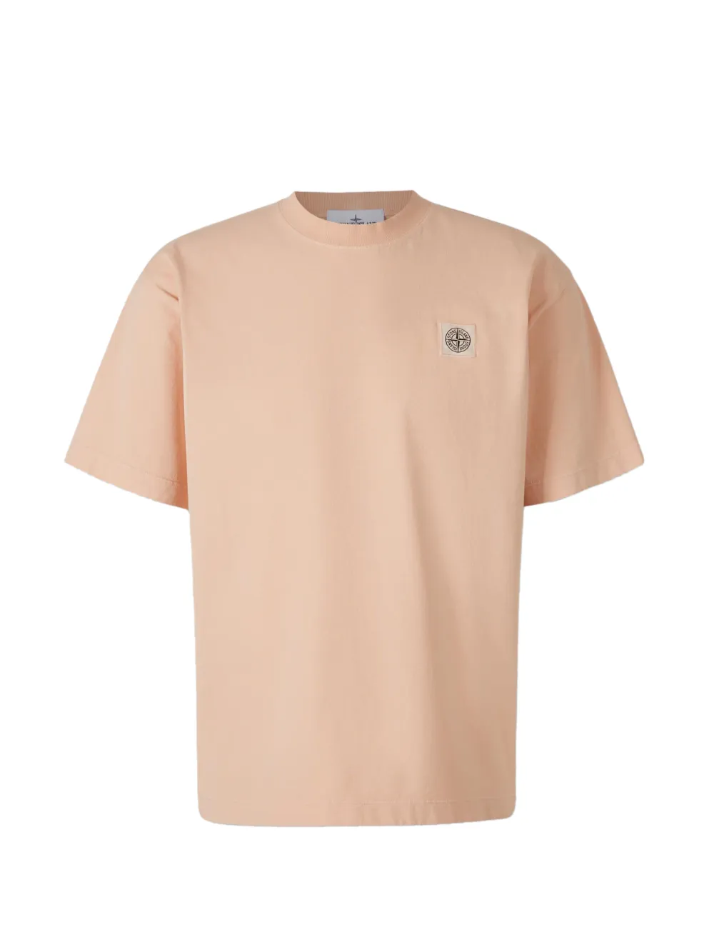 Stone Island ribbed insignia patch T-shirt - Toni neutri