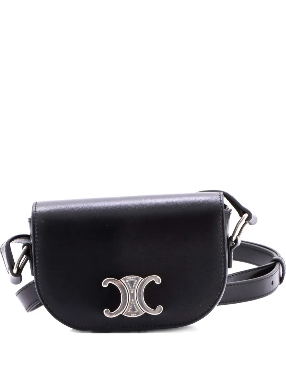 Celine Pre-Owned Besace Triomphe Shoulder Bag Leather Small crossbody bag - Nero