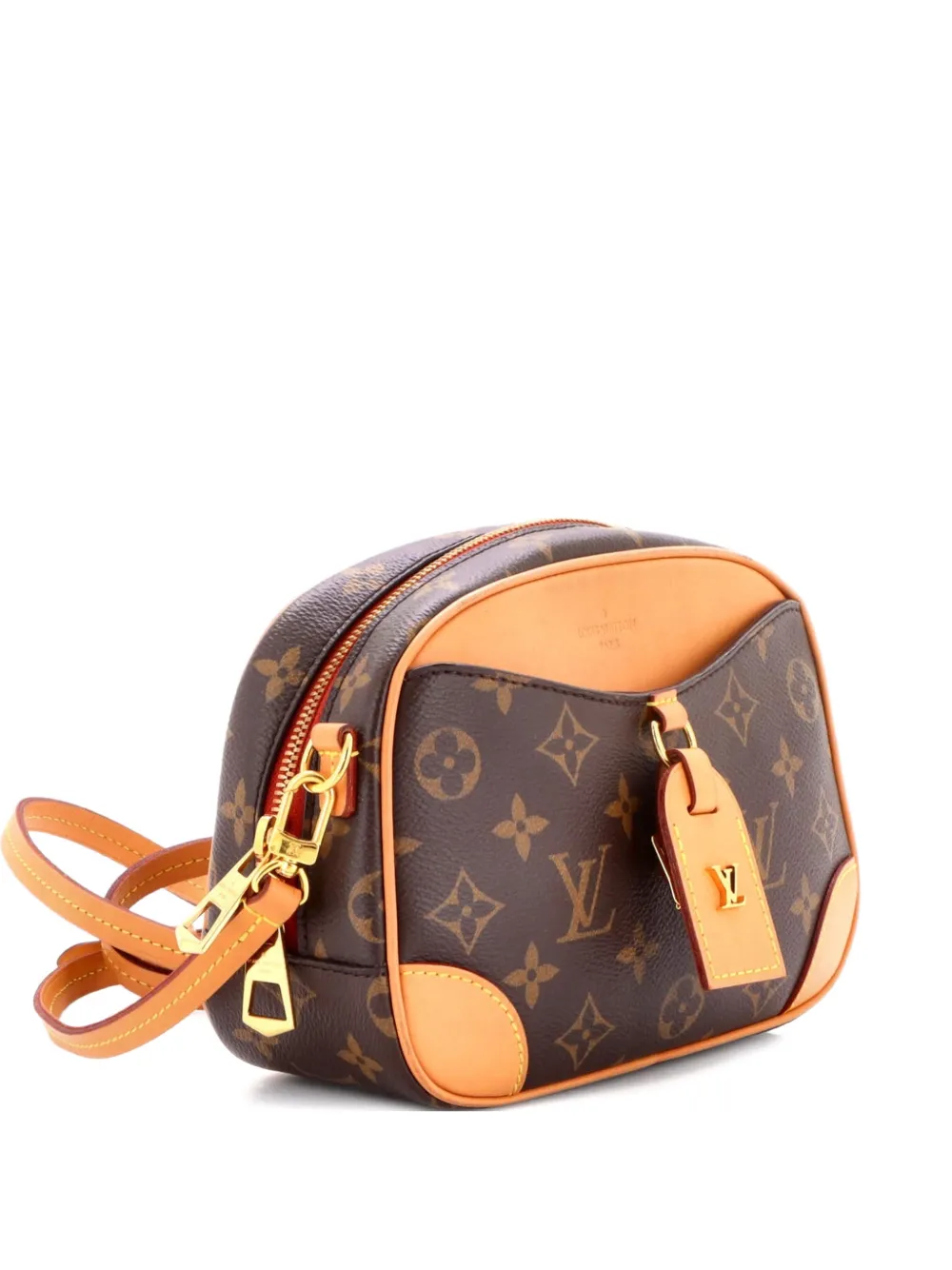 Louis Vuitton Pre-Owned Deauville Handbag Monogram Canvas Mini crossbody bag - Marrone