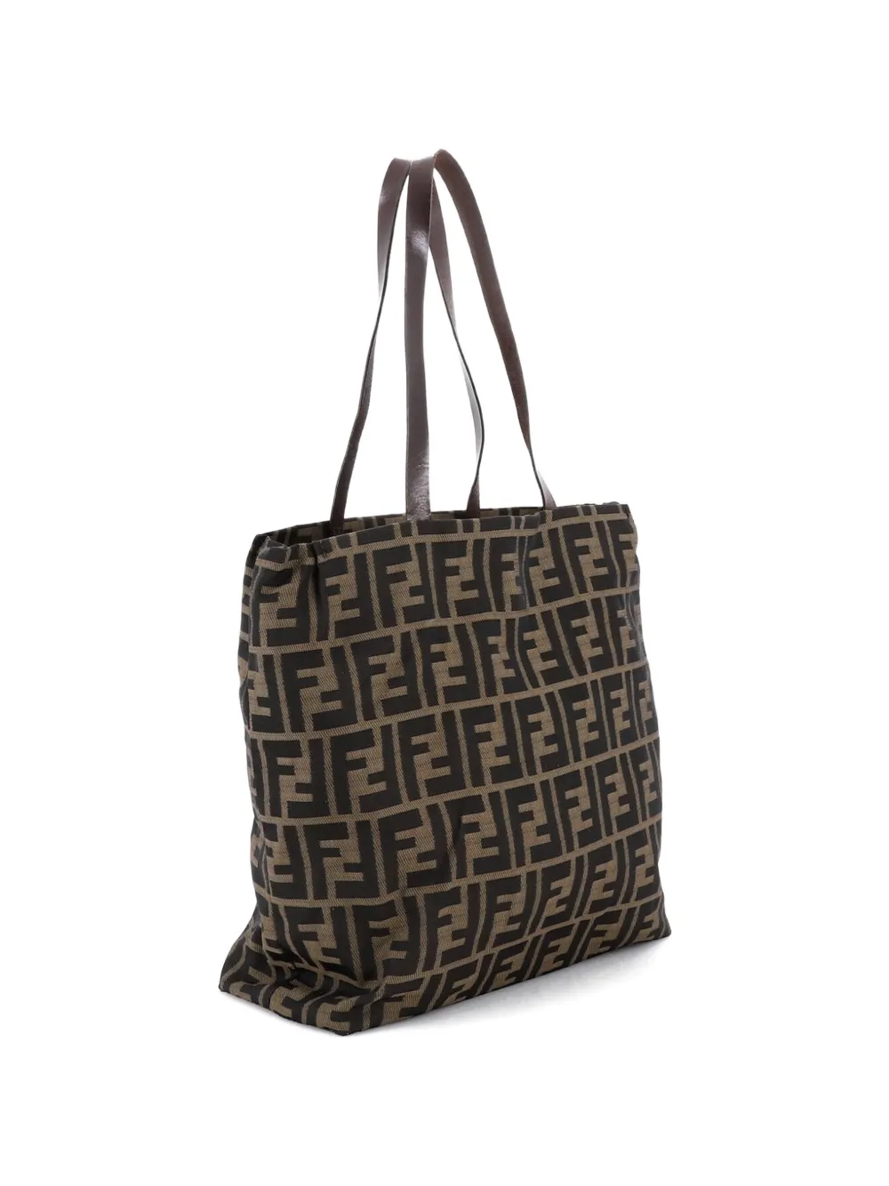 Fendi Pre-Owned Vintage Open Zucca Canvas Medium tote bag - Marrone