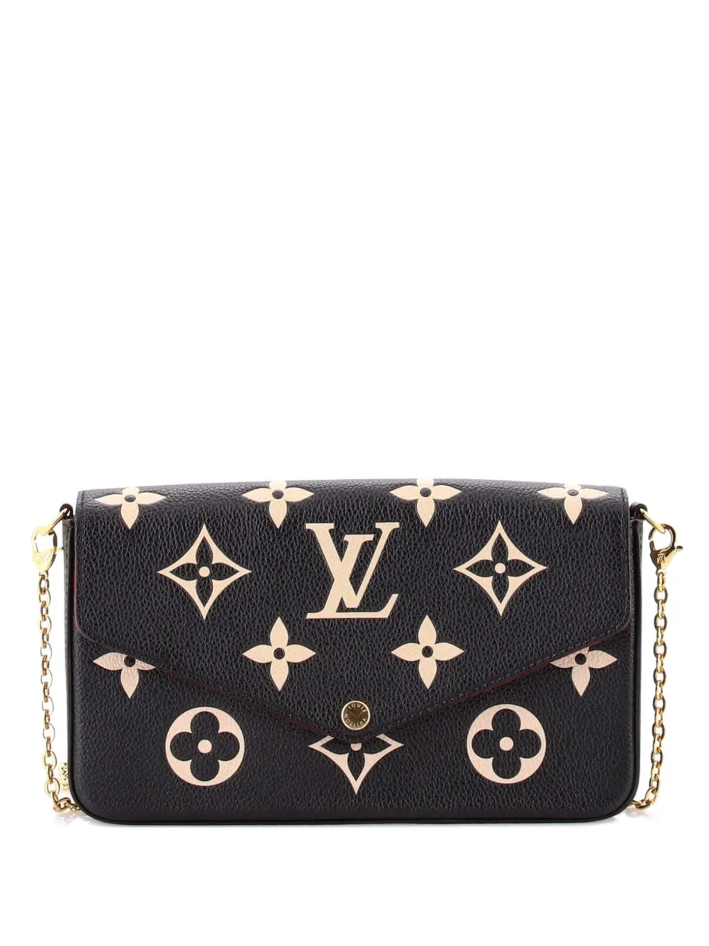 Louis Vuitton Pre-Owned Felicie Pochette Bicolor Monogram Empreinte Giant crossbody bag - Nero