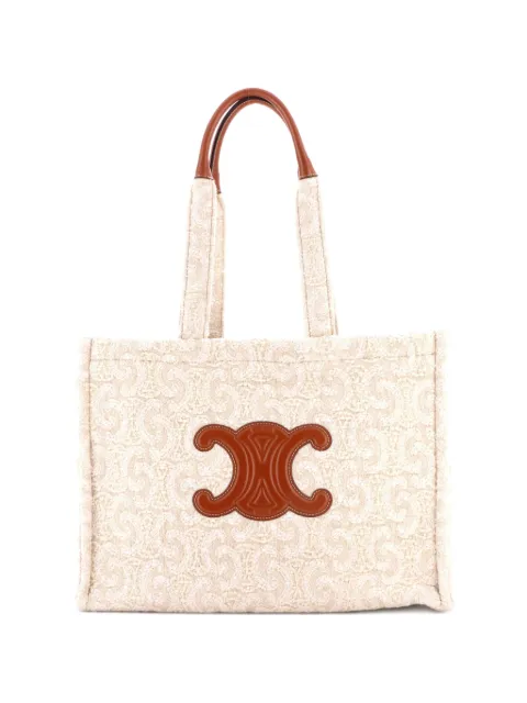 Celine Pre-Owned Cabas Thais Triomphe Wool Large tote bag