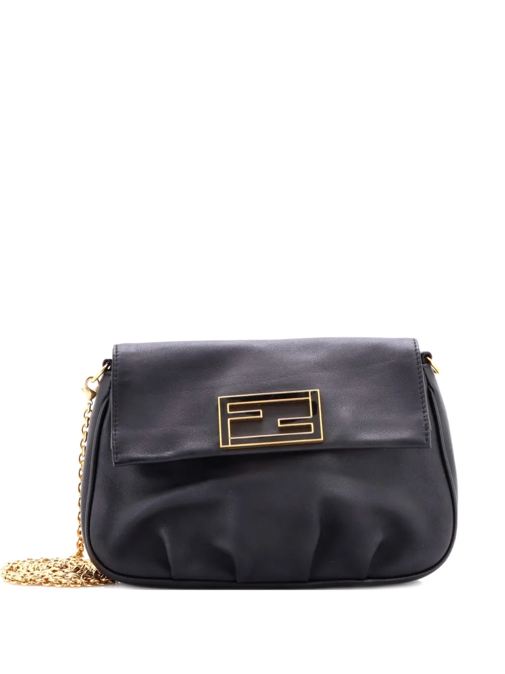 Fendi Pre-Owned Fendista Pochette Leather crossbody bag - Nero