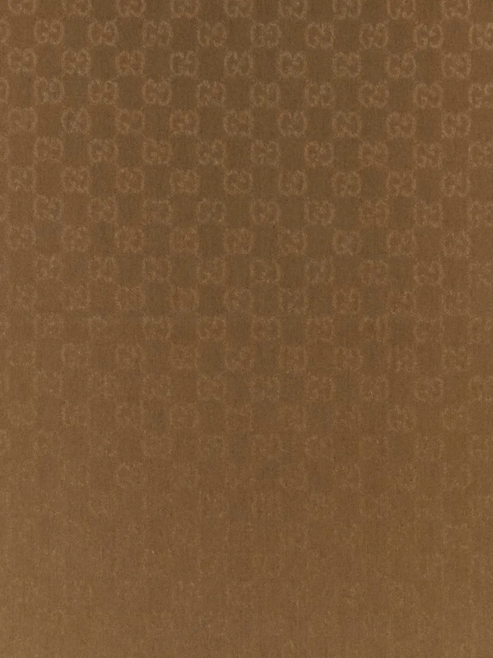 Gucci Sjaal met geborduurd logo Bruin