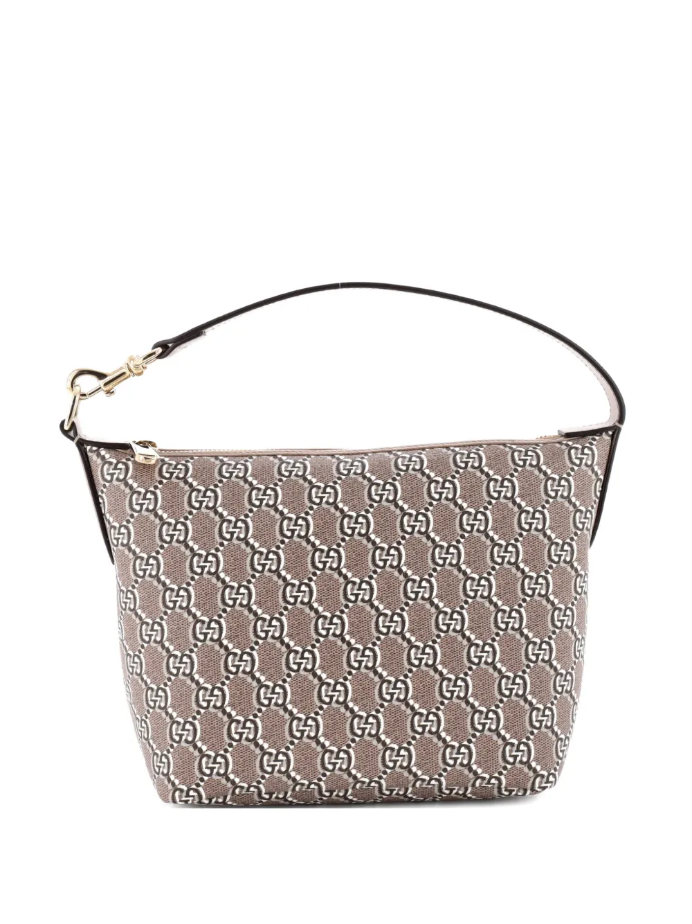 Gucci Pre-Owned Ophidia Zip Shoulder Bag GG Shadow Coated Canvas Super Mini hobo bag - Marrone