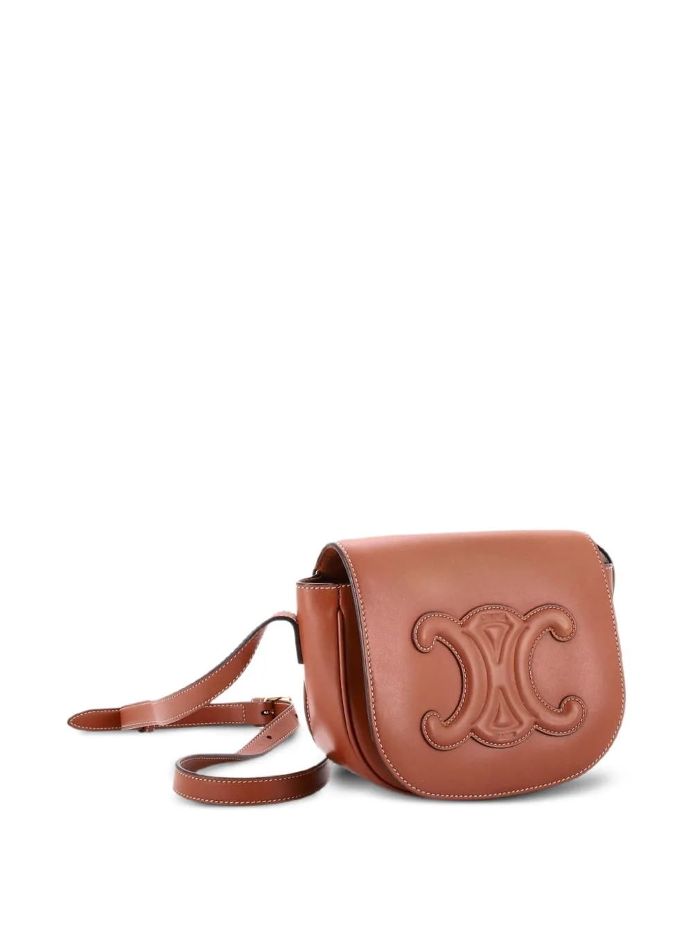 Cuir Triomphe Folco Bag Leather Crossbody Bag