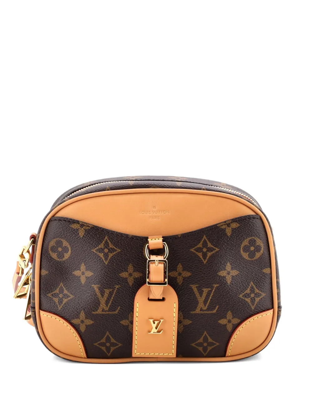 Louis Vuitton Pre-Owned Deauville Handbag Monogram Canvas Mini crossbody bag - Marrone