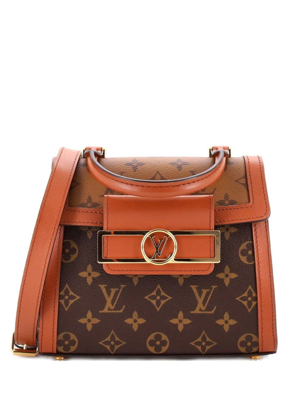 Louis Vuitton Pre-Owned Dauphine Capitale Bag Reverse Monogram Canvas shoulder bag - Marrone