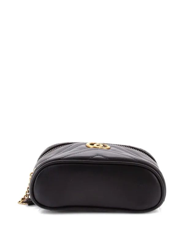 GUCCI GGマトラッセ　バニティ　チェーンショルダー Gucci Pre-Owned GGマーモント トップハンドル バニティチェーン