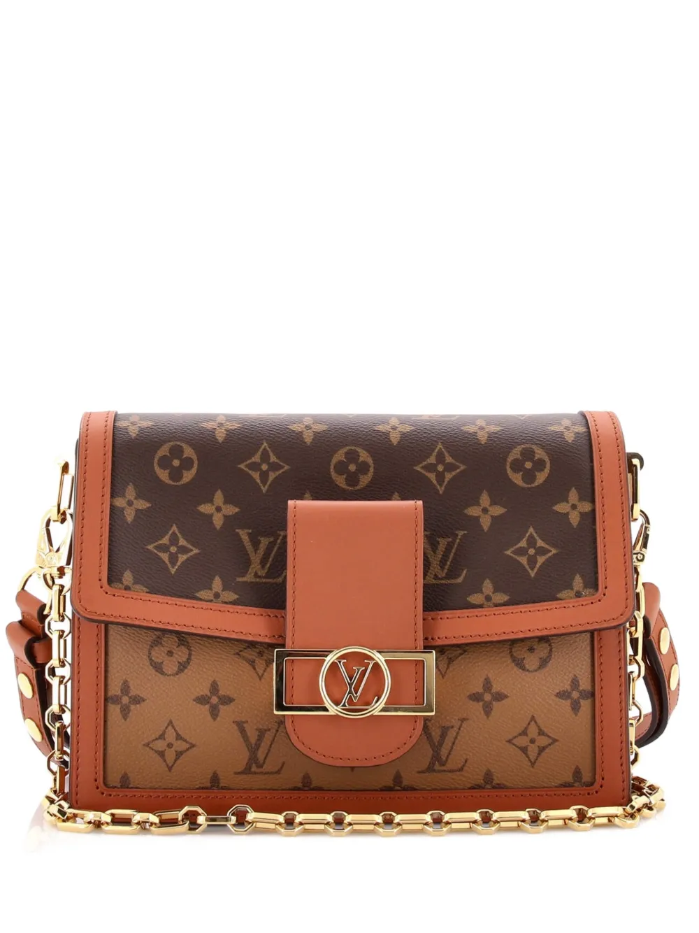 Louis Vuitton Pre-Owned Dauphine Reverse Monogram Canvas MM shoulder bag - Marrone