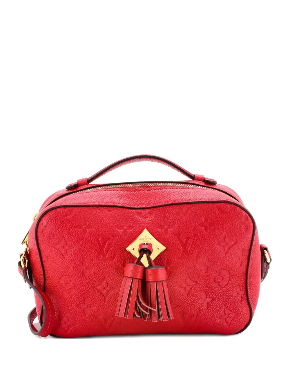 Louis Vuitton Pre-Owned Saintonge Handbag Monogram Empreinte Leather crossbody bag - Rosso