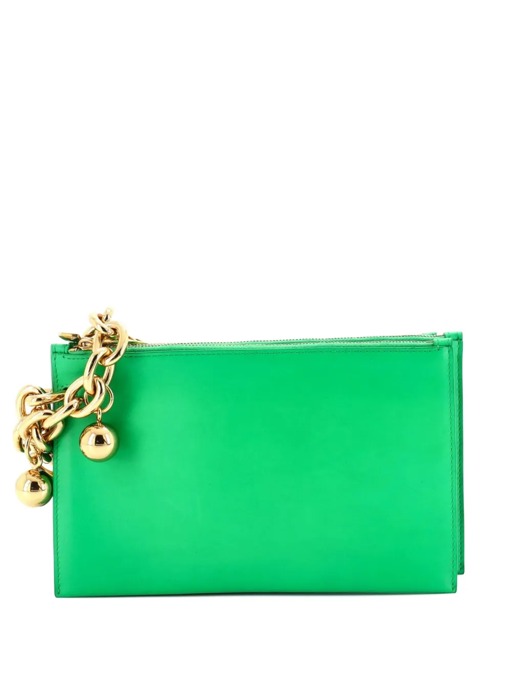 Bottega Veneta Pre-Owned Trio Wristlet Pouch Leather Small clutch bag - Verde