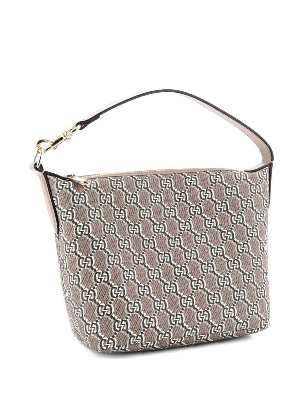 Ophidia Zip Shoulder Bag Gg Shadow Coated Canvas Super Mini Hobo Bag