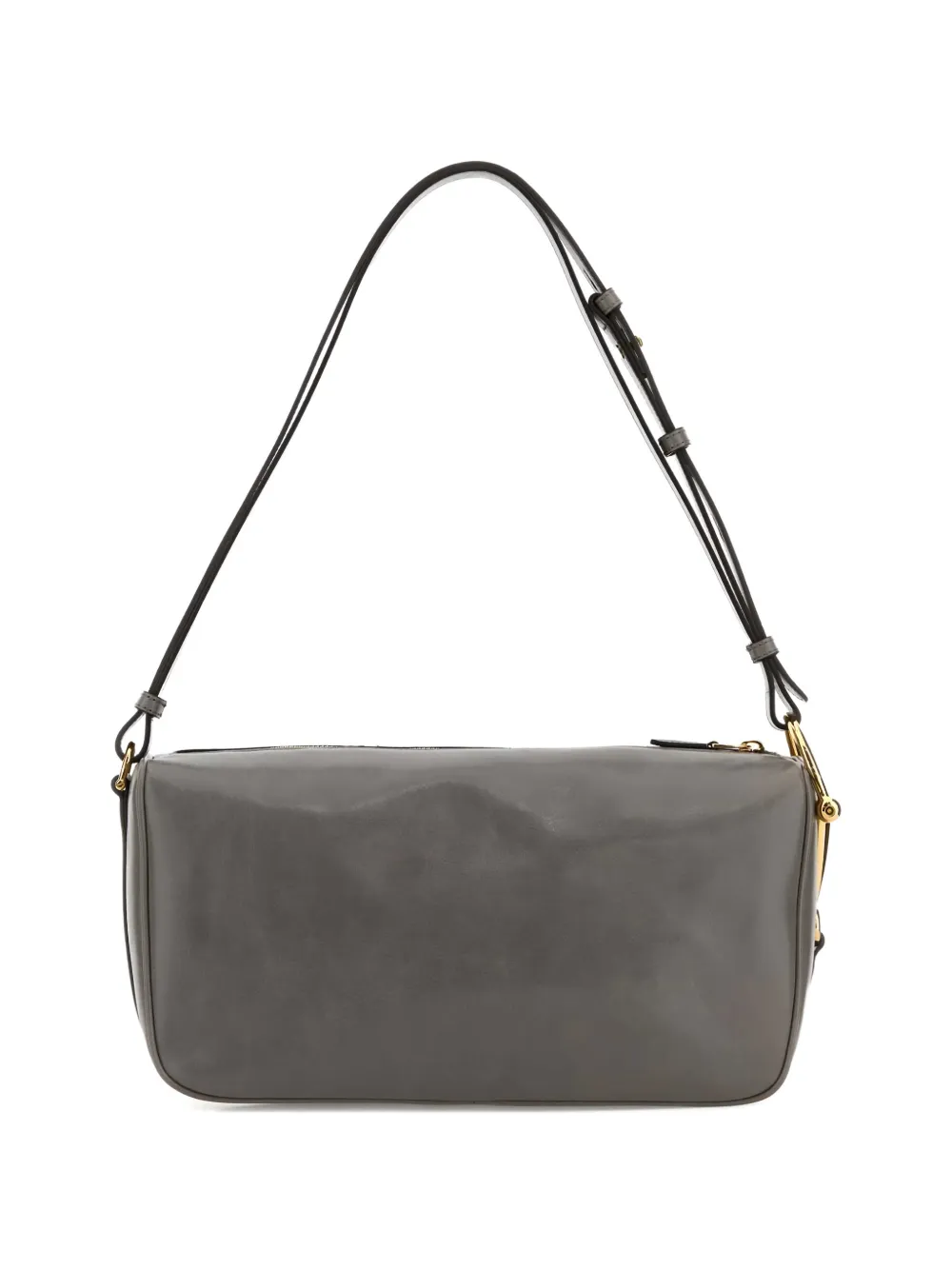  Gucci Medium Half Horsebit Shoulder Bag - Grey 