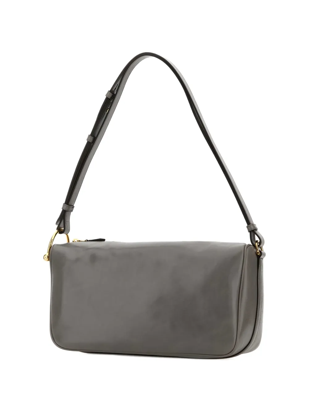  Gucci Medium Half Horsebit Shoulder Bag - Grey 